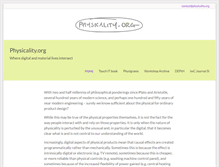 Tablet Screenshot of physicality.org